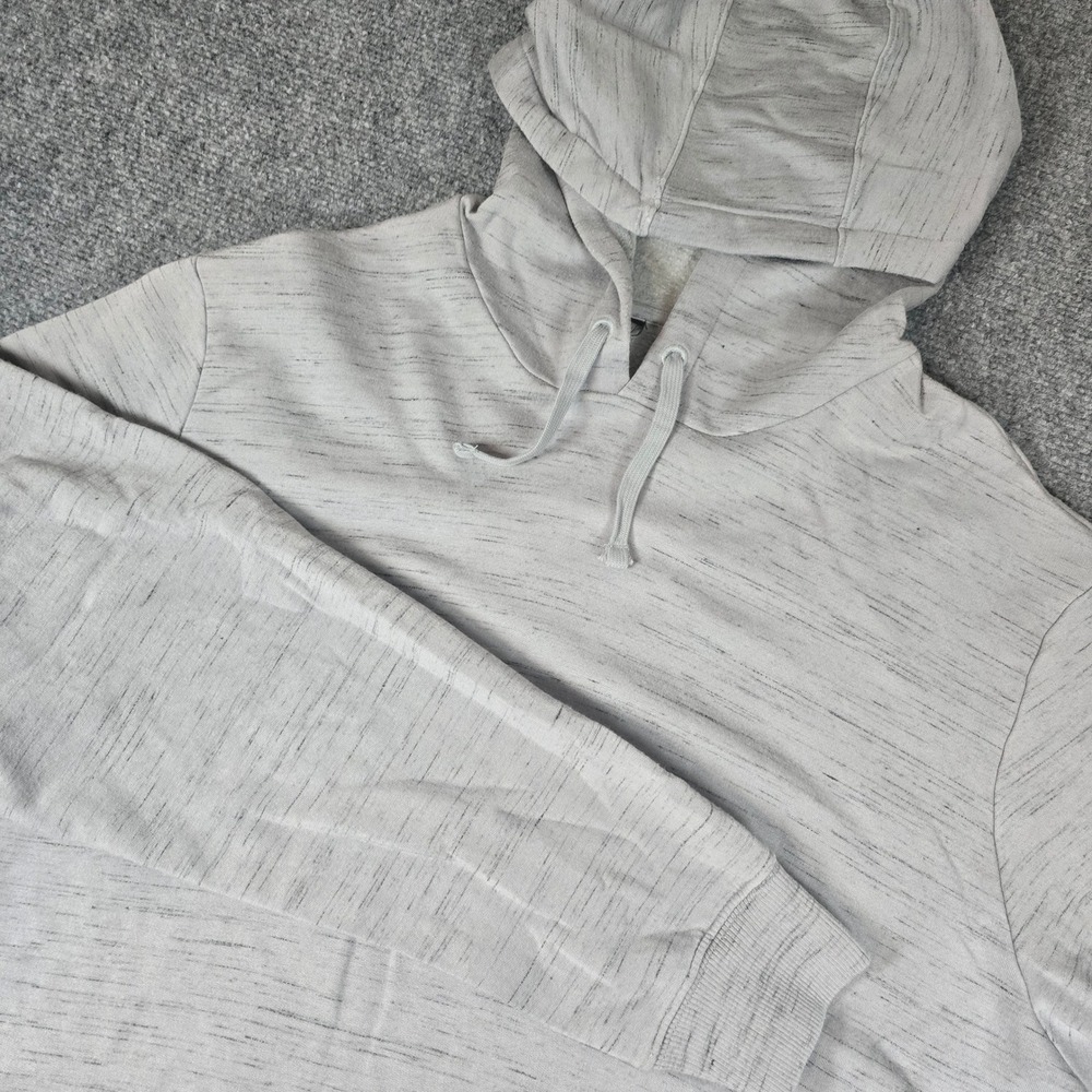 Travis Mathew Mens Grey Space Dye Fleece Hoodie Sweatshirt XL Side Pockets